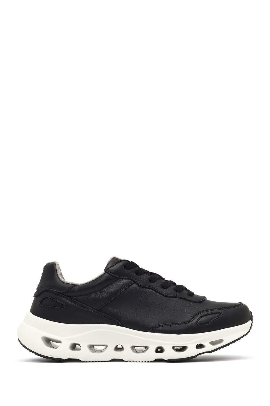 Derimod Studio Erkek Siyah Bağcıklı Kalın Tabanlı Sneaker 25WFD780210 | Derimod