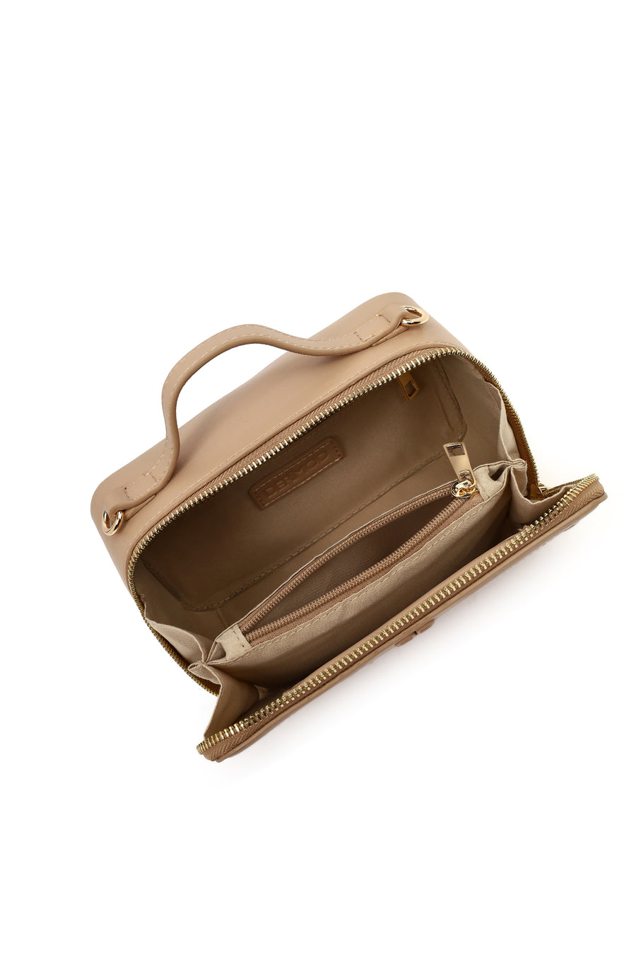Women's Beige Long Strap Printed Shoulder Bag