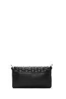 Women's Black Knitted Patterned Long Strap Shoulder Bag | Derimod