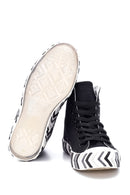Women's Black High Top Sneaker | Derimod