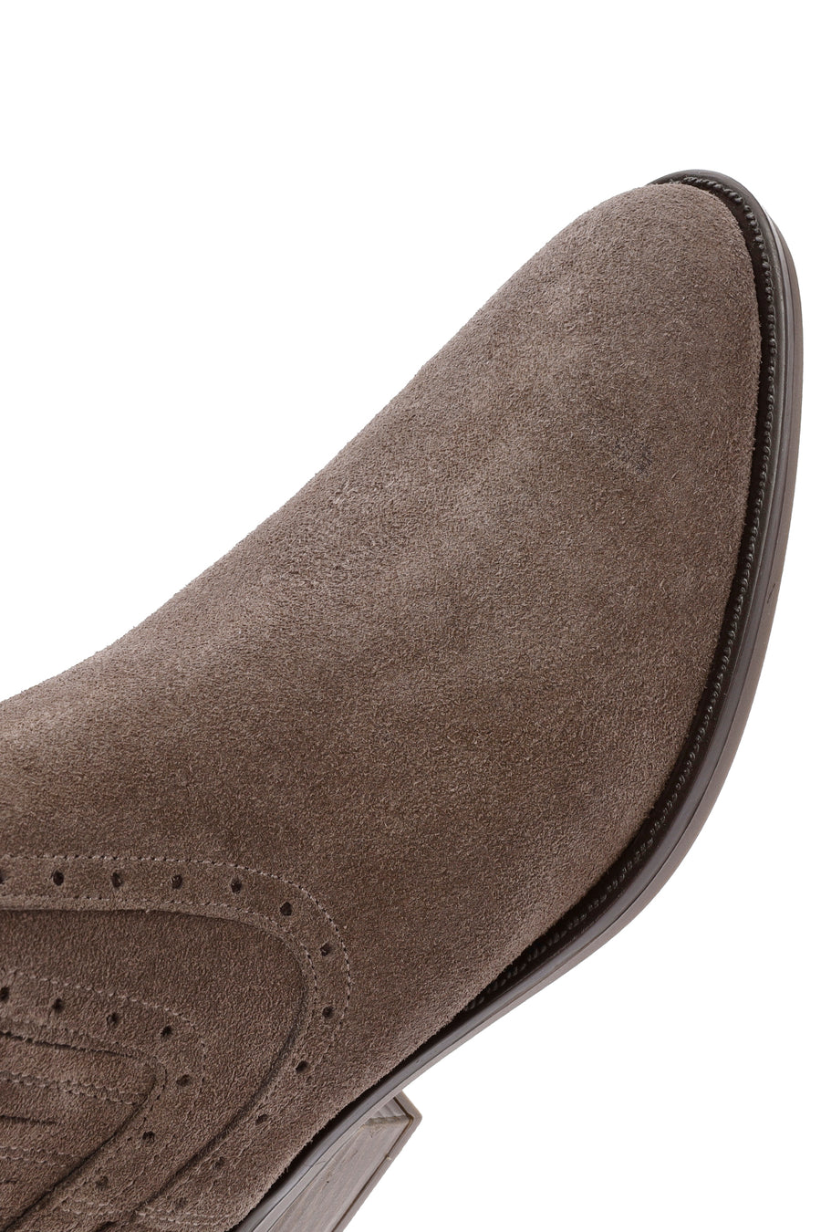 Woman Mink Suede Leather Cowboy Boots