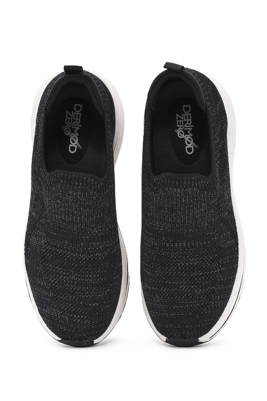 Derimod Zero Women's Black Thick Soled Fabric Sneaker