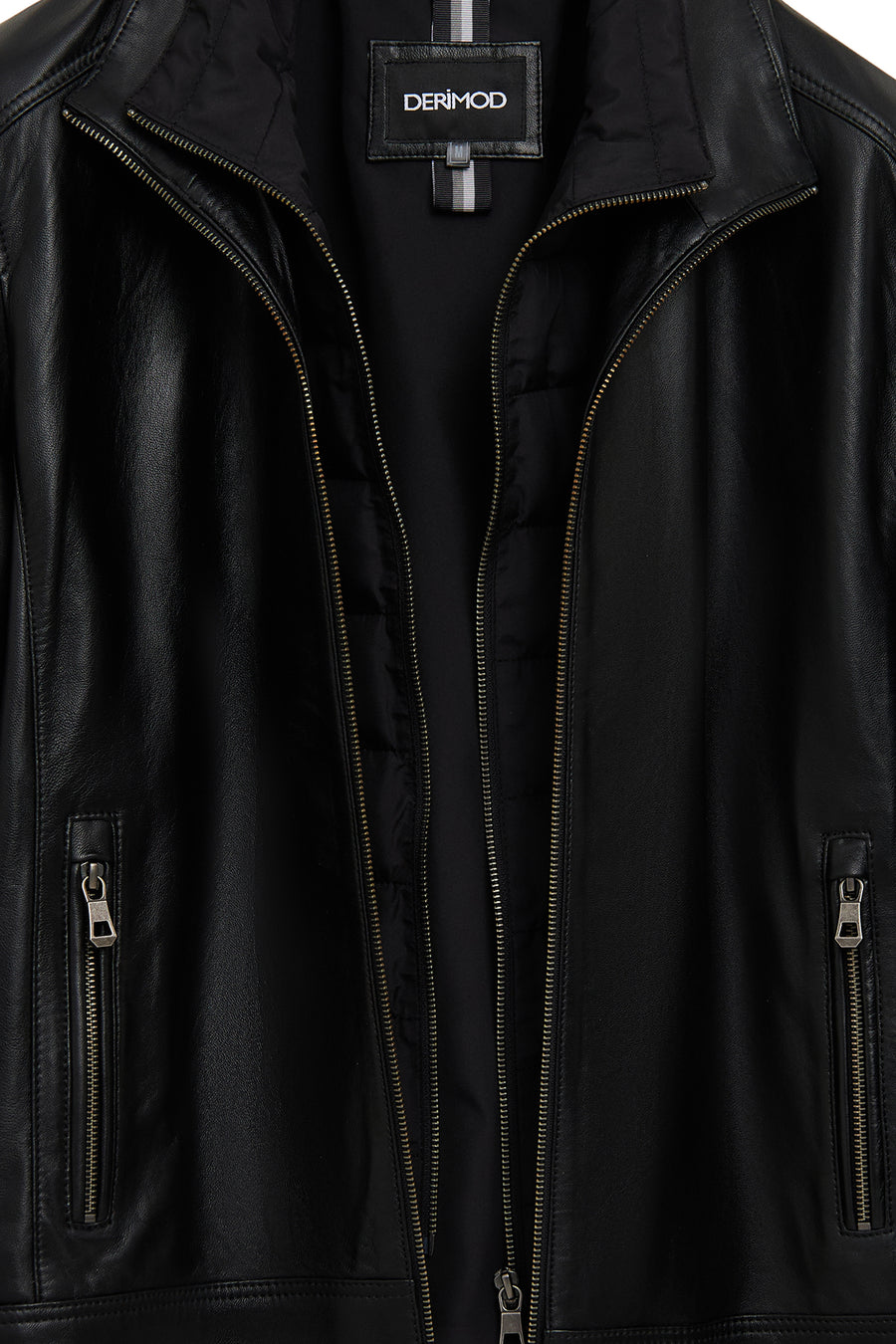 Mbappe Men's Black Leather Jacket