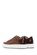 Men's Tan Leather Thick Soled Sneaker | Derimod