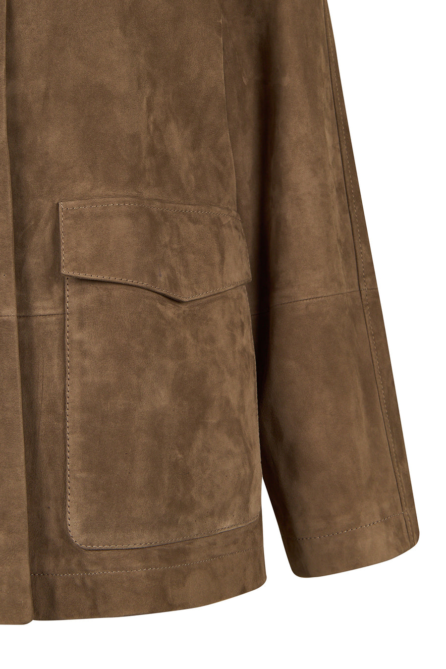 Florida-X Woman Mink A-Form Suede Jacket