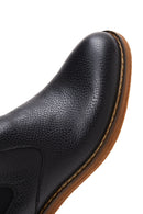 Male Black Leather Casual Chelsea Boots | Derimod
