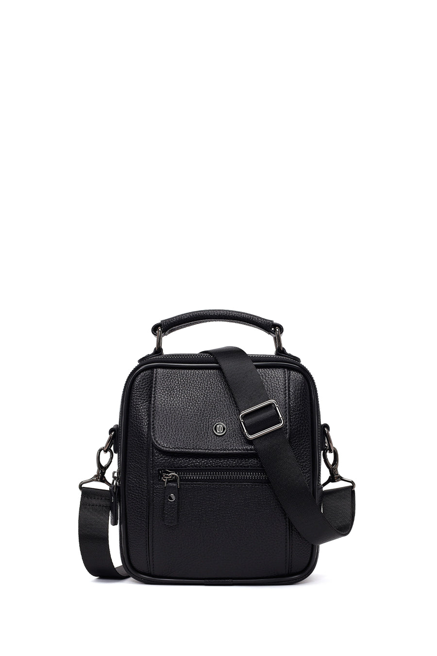 Male Black Leather Handbag 26SBD3560FT | Derimod