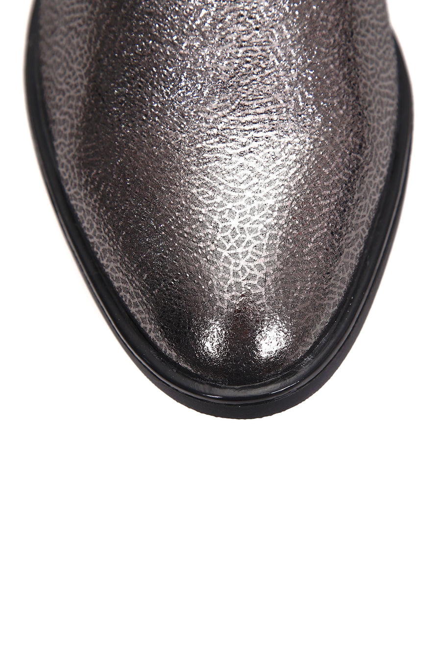 Women's Silver Leather Boots