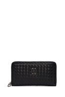 Men's Black Knitted Wallet | Derimod