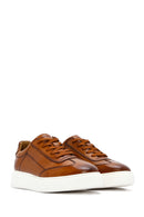 Men's Tan Thick Sole Lace Up Leather Sneaker | Derimod