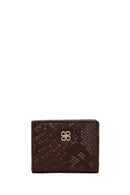 Women's Brown Printed Wallet | Derimod