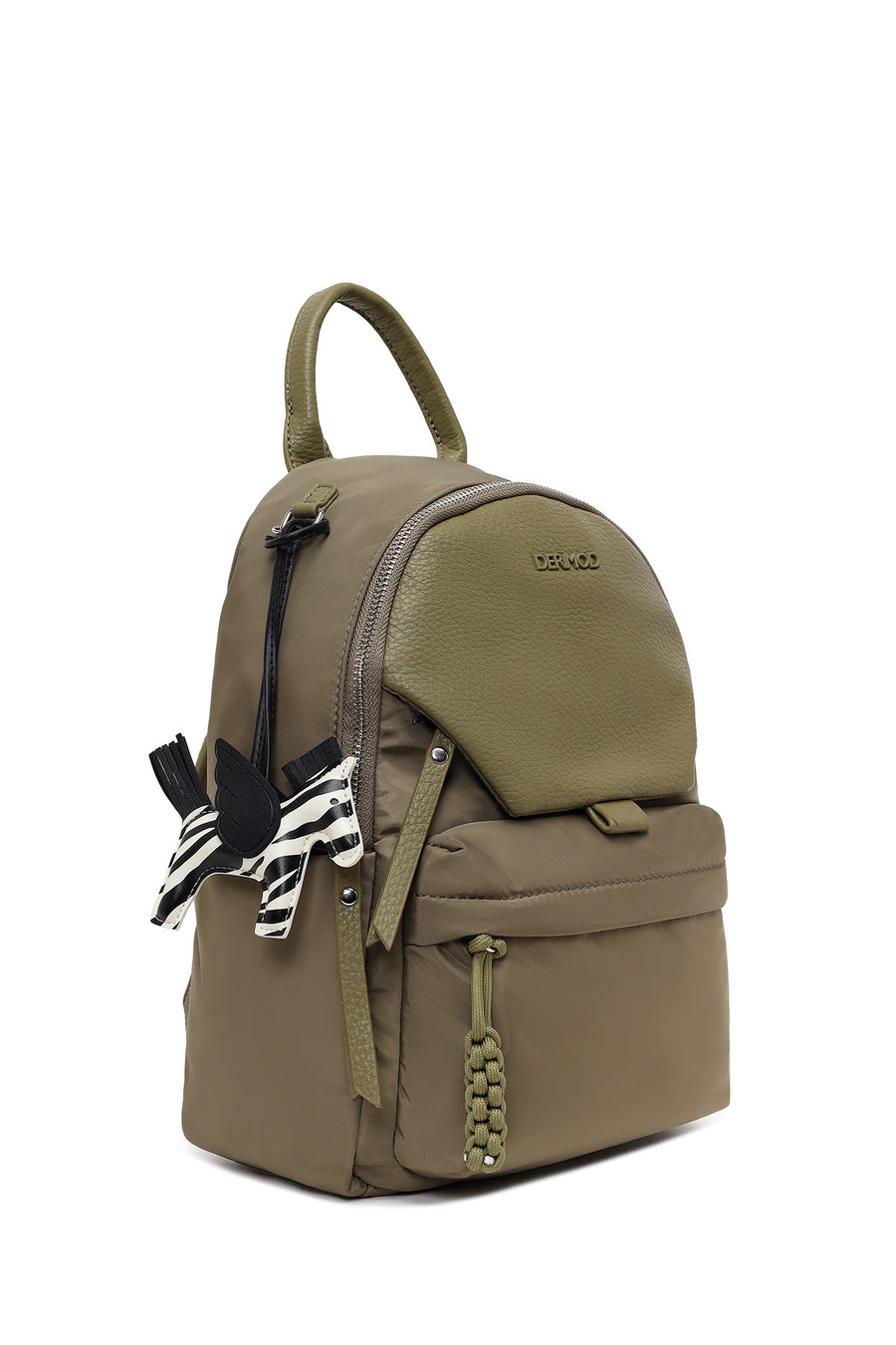 Women's Khaki Fabric Backpack