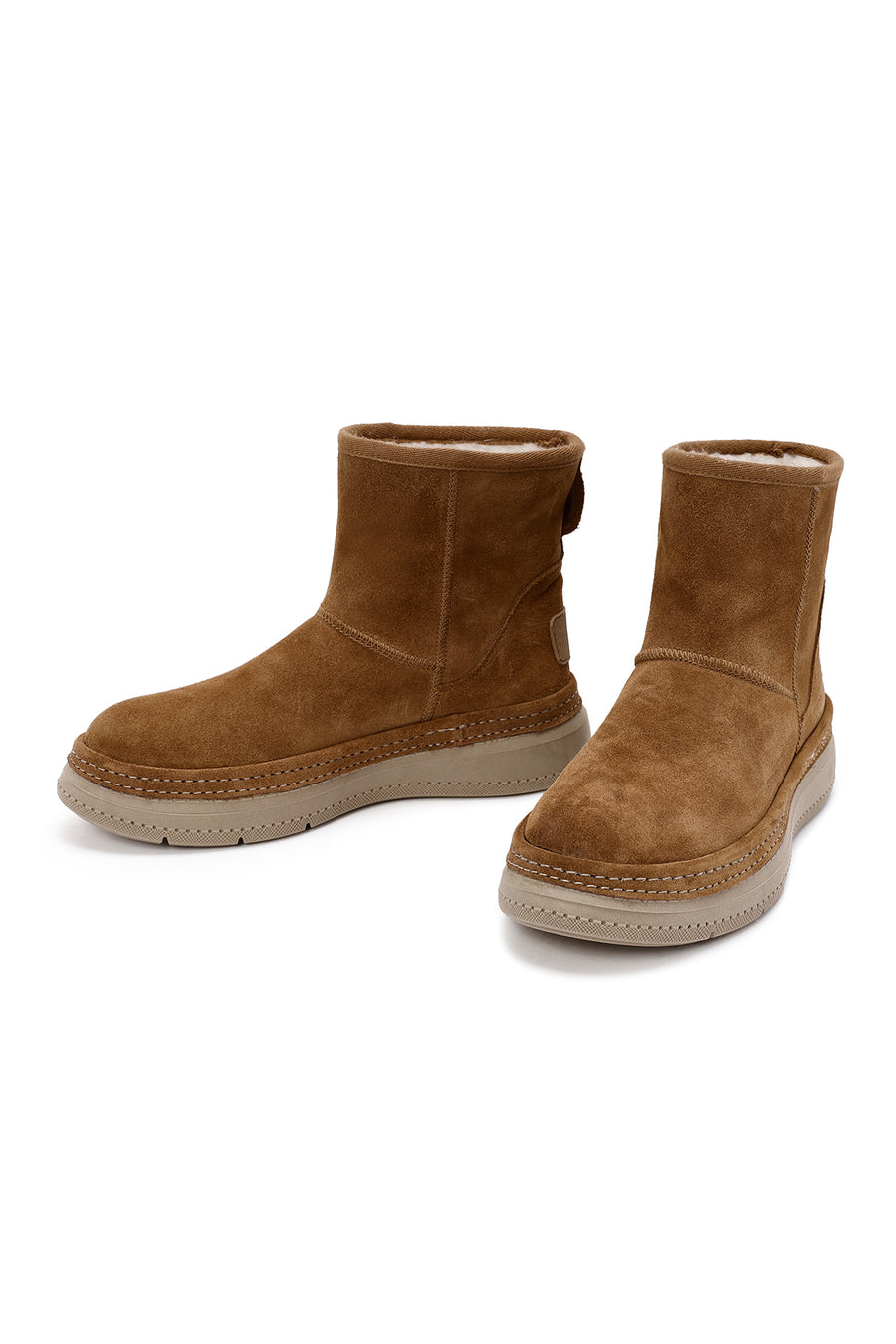 Women's Tan Suede Leather Boots