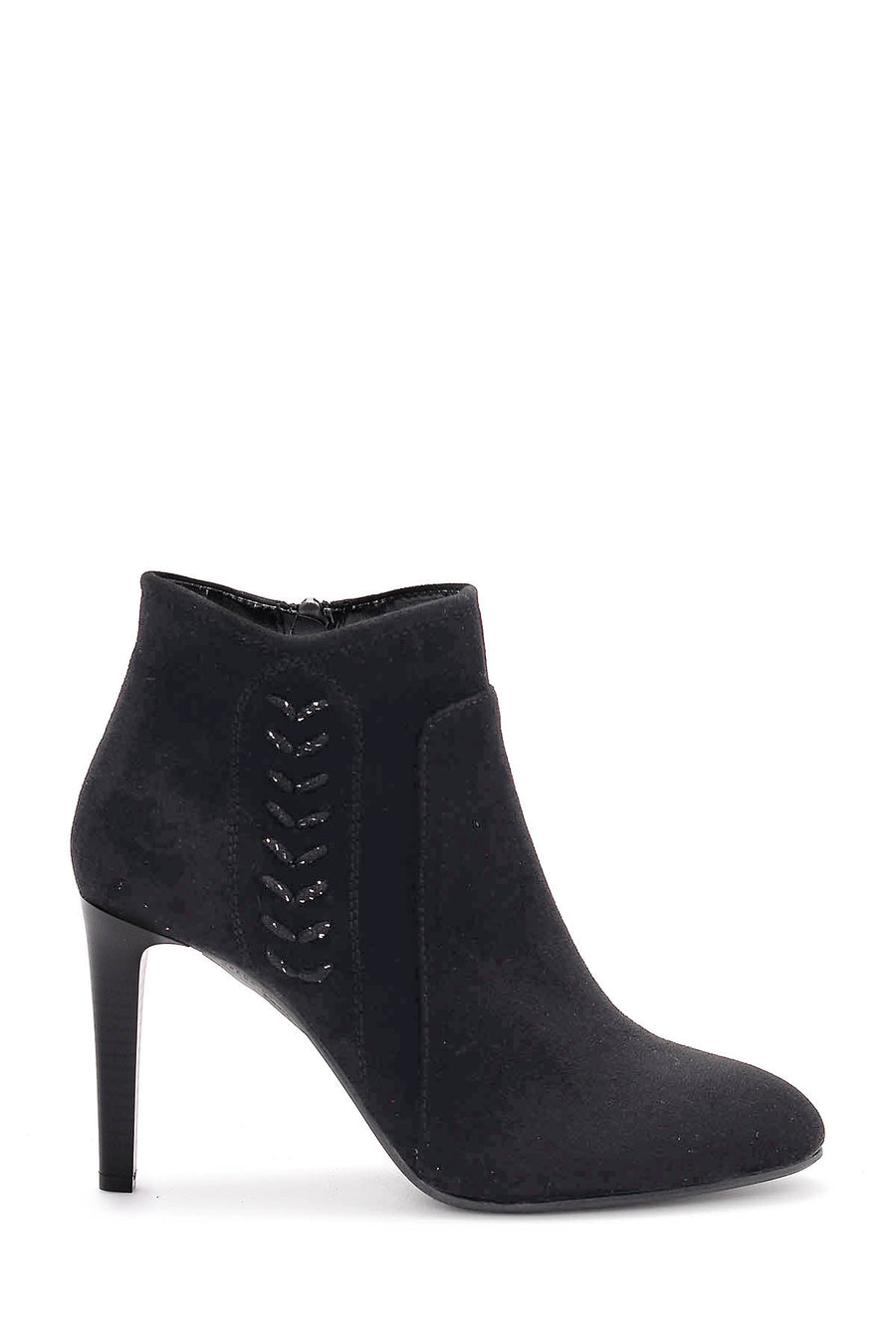 Women's Suede Heeled Boots 18WFE158310 | Derimod