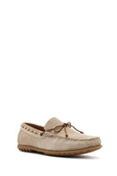 Erkek Bej Süet Deri Casual Loafer | Derimod