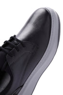 Men's Black Leather Sneaker | Derimod