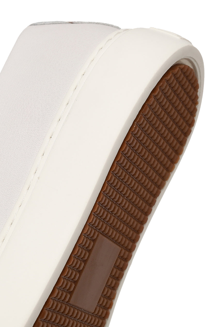 Erkek Beyaz Bağcıklı Deri Sneaker
