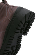 Men's Anthracite Nubuck Leather Boots | Derimod