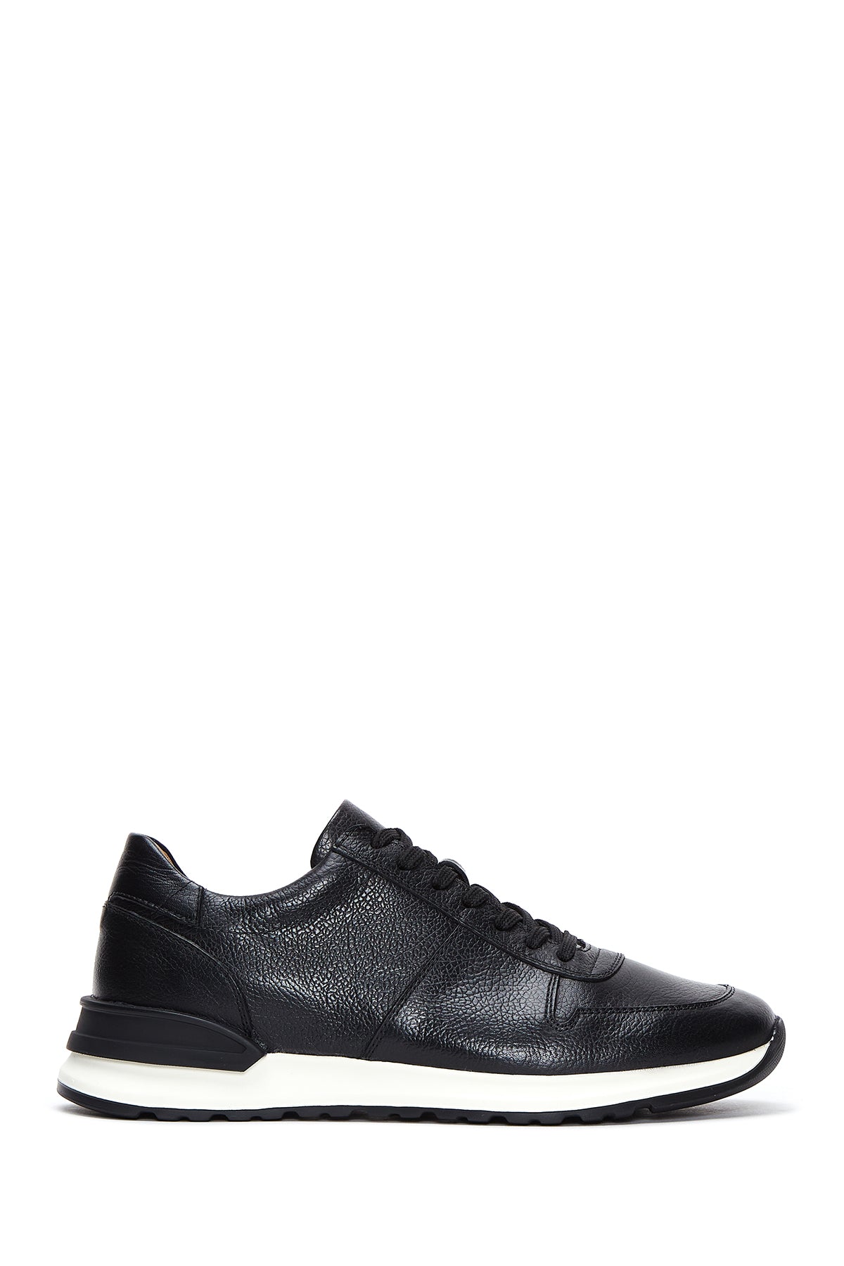 Men's Black Leather Sneaker 23WFD611118 | Derimod