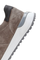 Men's Mink Leather Casual Sneaker | Derimod