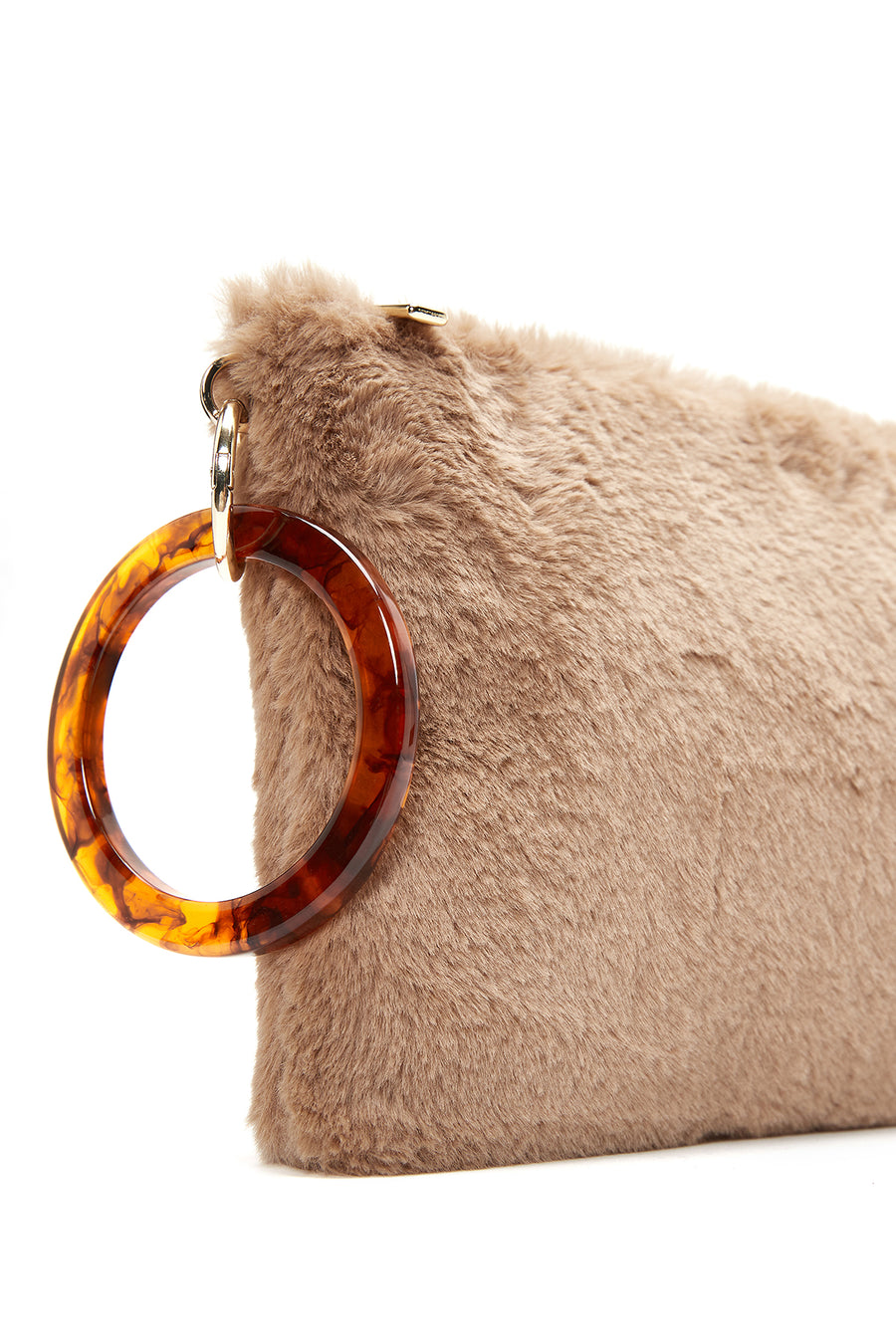 Kadın Camel Peluş Portföy Çanta