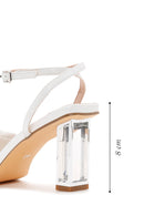 Women's White Heeled Sandals | Derimod