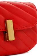 Women's Red Long Strap Quilted Crossbody Bag | Derimod