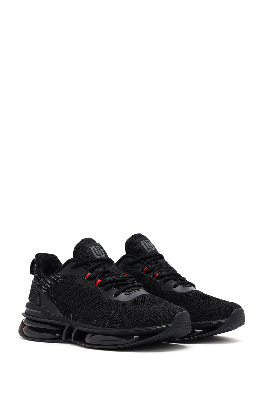 Derimod Zero Men's Black Lace-Up Thick Soled Sneaker