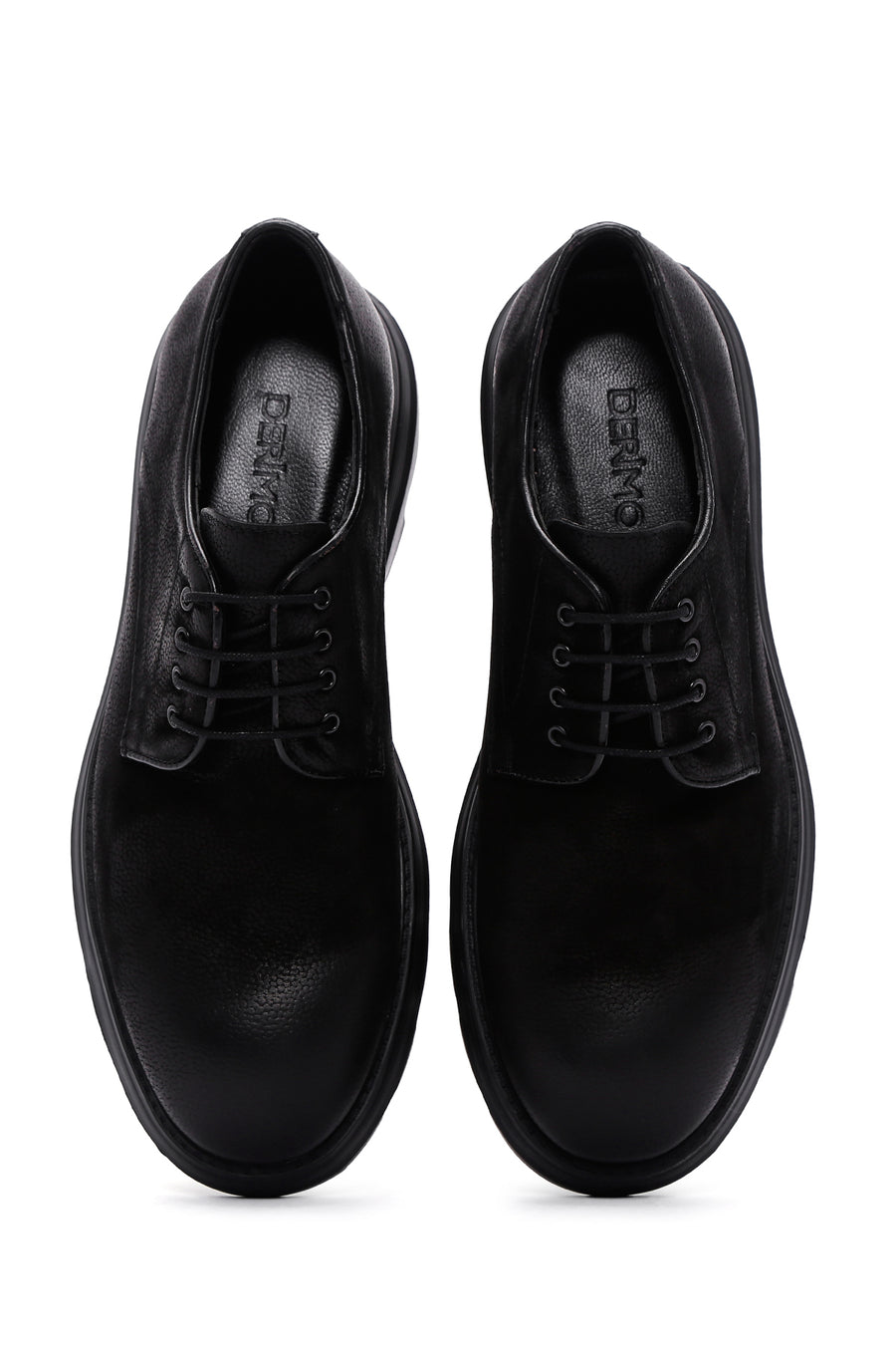 Men's Black Nubuck Leather Casual Shoes