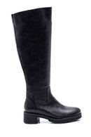 Women's Zippered Mid-Heel Boots | Derimod