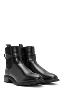 Women's Black Zippered Buckle Detailed Boots | Derimod