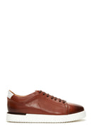 Men's Tan Leather Sneaker | Derimod