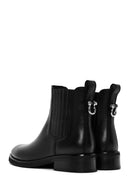 Women's Black Leather Chelsea Boots | Derimod