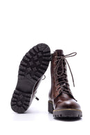 Women's Lace-Up Leather Boots | Derimod