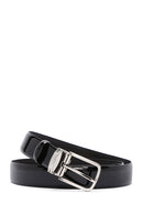 Men's Black Leather Belt | Derimod