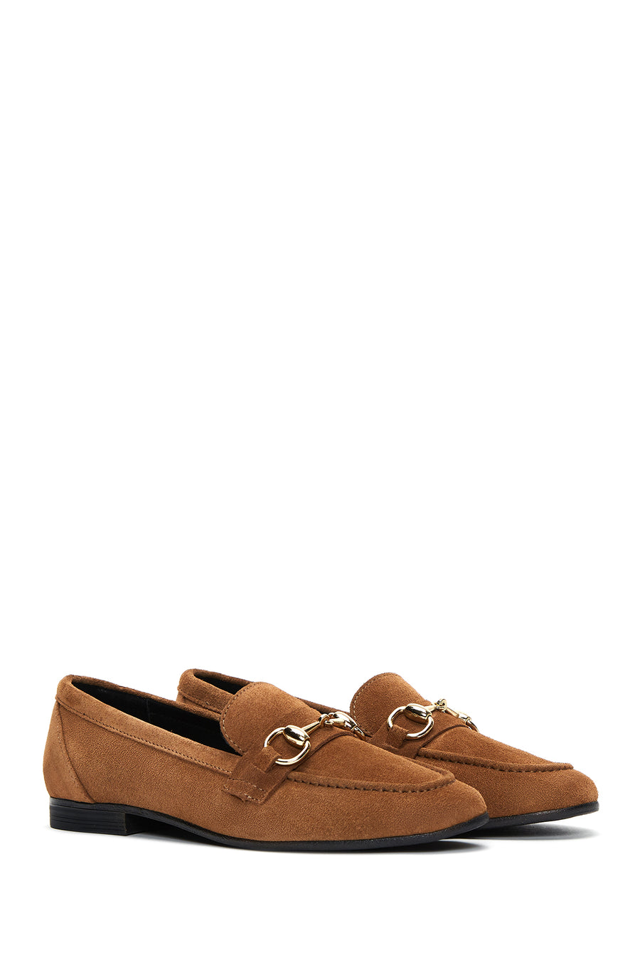 Kadın Taba Süet Deri Loafer
