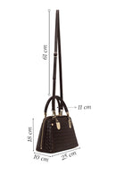 Woman Brown Long-Strap Knitted Classic Shoulder Bag | Derimod