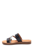 Women's Black Stone Slippers | Derimod