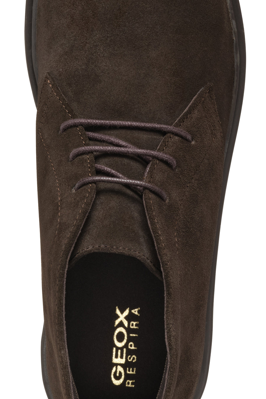 Geox Men's Brown Massimiano Lace-Up Suede Leather Boots