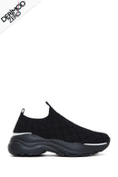 Women's Black Thick Soled Sneaker | Derimod