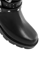 Women's Black Buckle Detailed Boots | Derimod