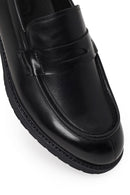 Male Black Leather Casual Loafer | Derimod
