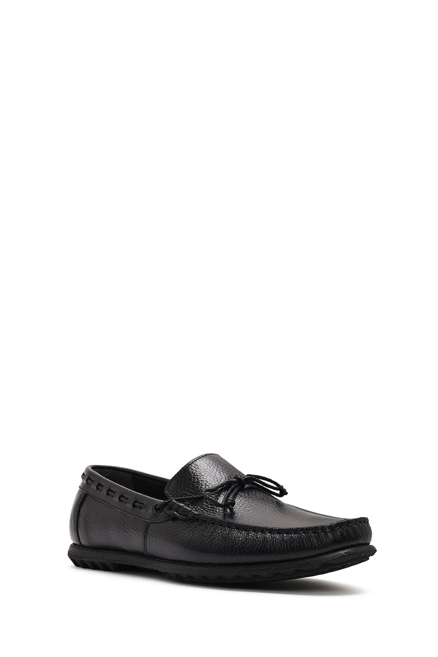 Erkek Siyah Deri Casual Loafer