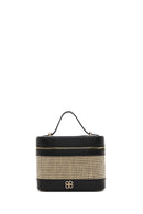 Kadın Siyah Uzun Askılı Baskılı Mini Kutu Çapraz Çanta | Derimod