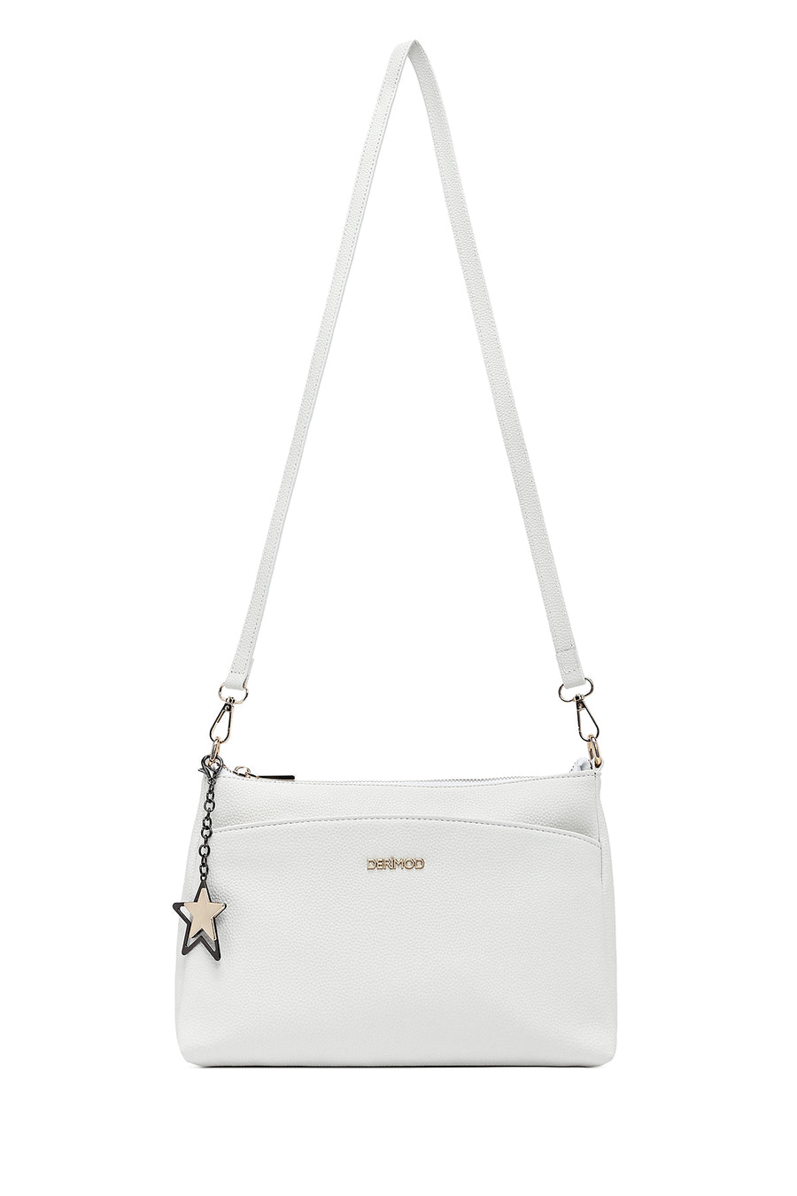Women's White Long Strap Accessory Handbag