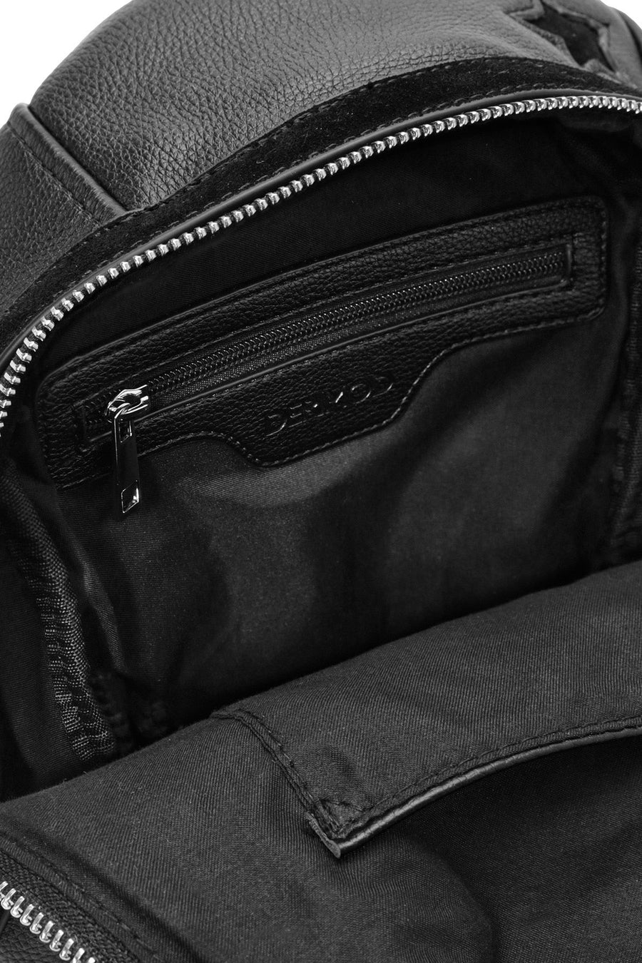 Women's Black Star Patterned Backpack
