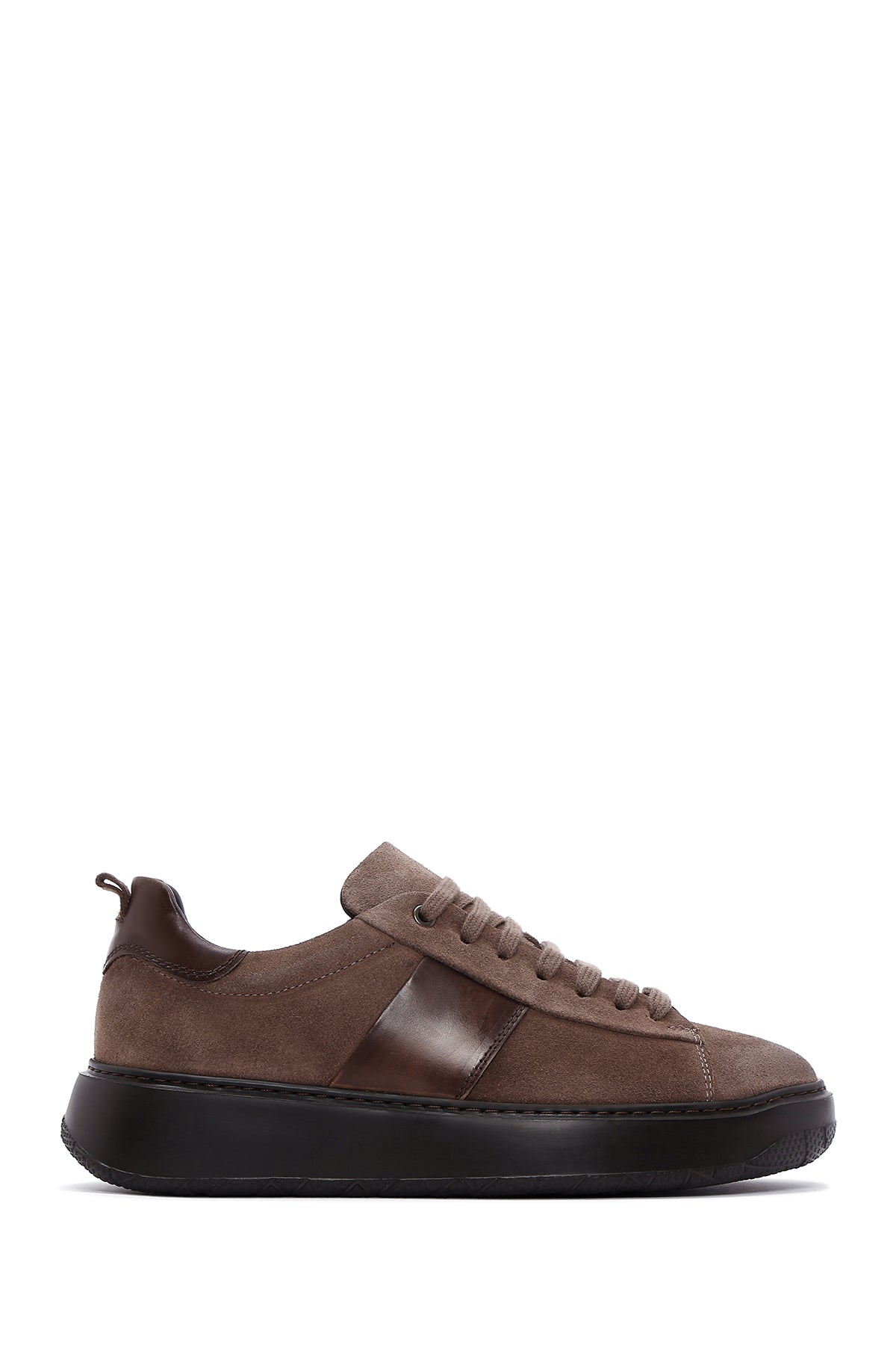 Men's Brown Suede Leather Thick Soled Sneaker 23WFD606410 | Derimod