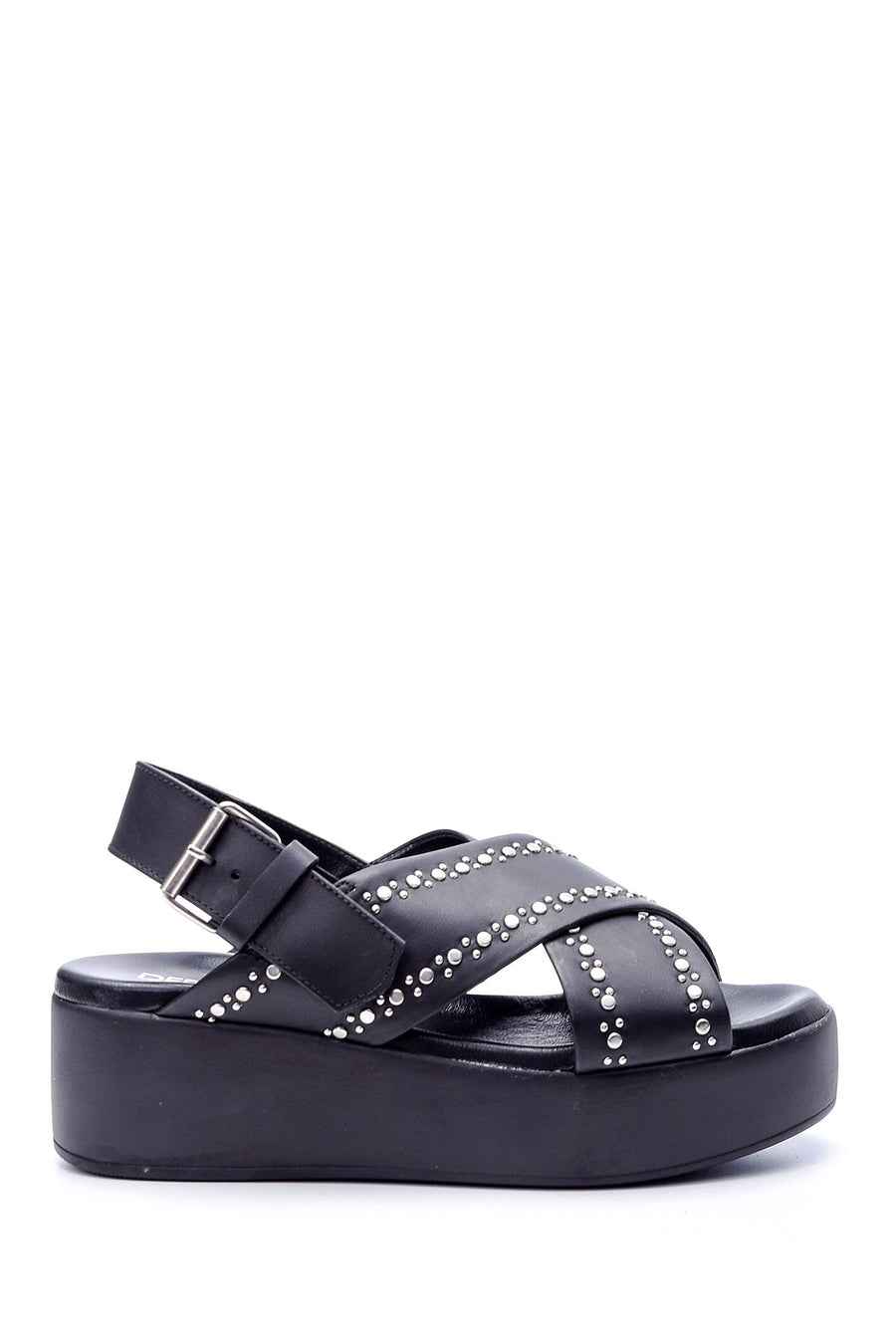 Women's Studded Detailed Wedge Heeled Sandals