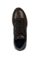 Geox Men's Brown Spherica VSeries Suede Leather Detailed Sneaker | Derimod