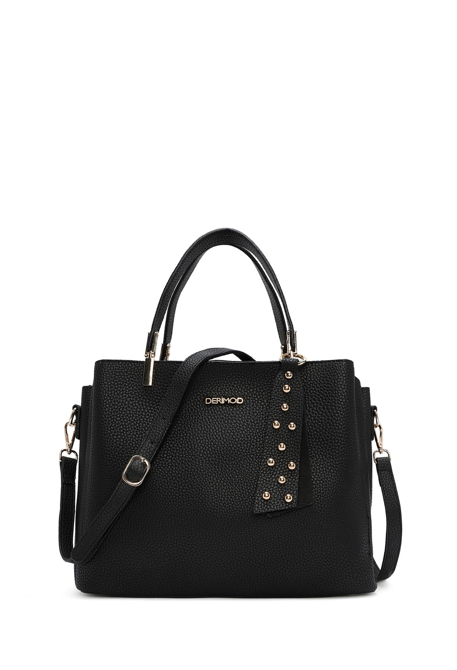 Women's Black Long Strap Accessory Detailed Handbag 25WBD2009FT | Derimod